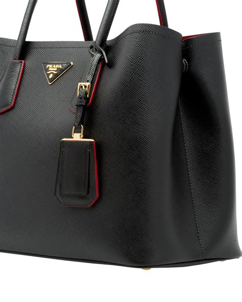 prada double bag replica|inside of prada bag.